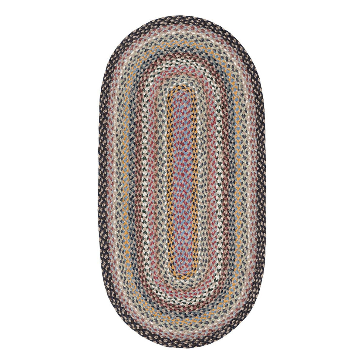 Misty Blue Oval &amp; Rectangle Jute Rugs