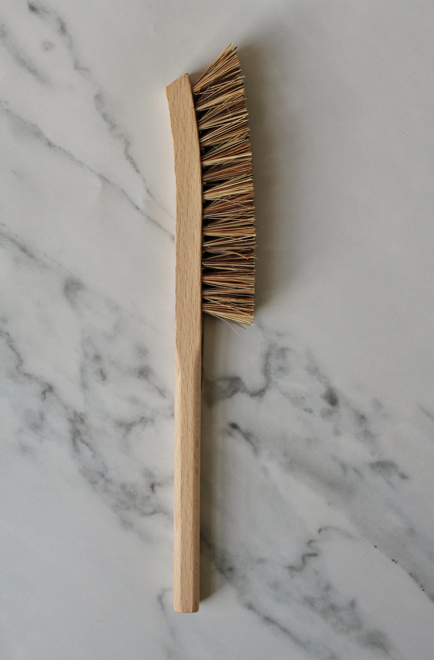 beechwood cleaning brush with a natural union fibre head