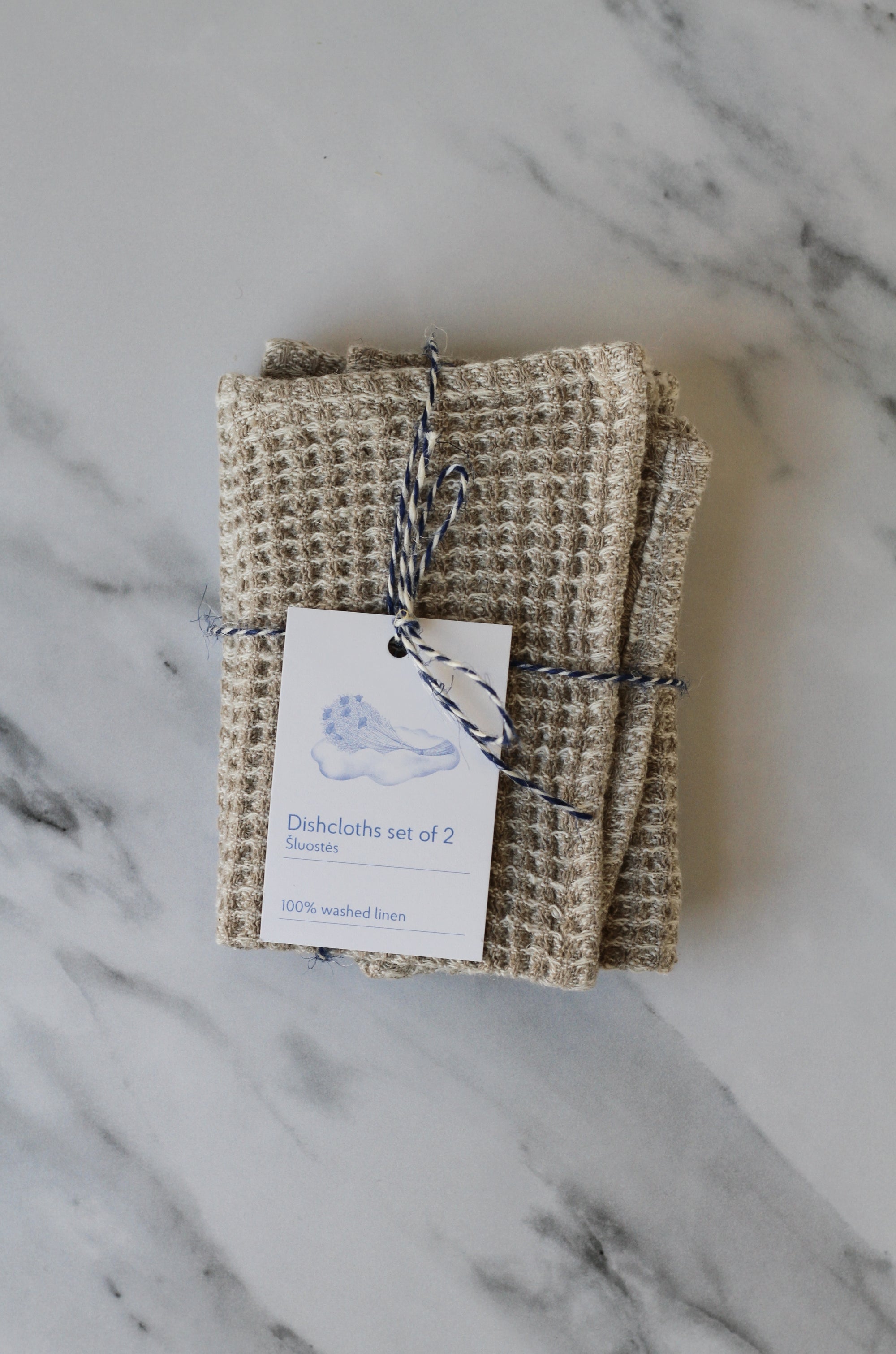 linen  dish cloth set of 2