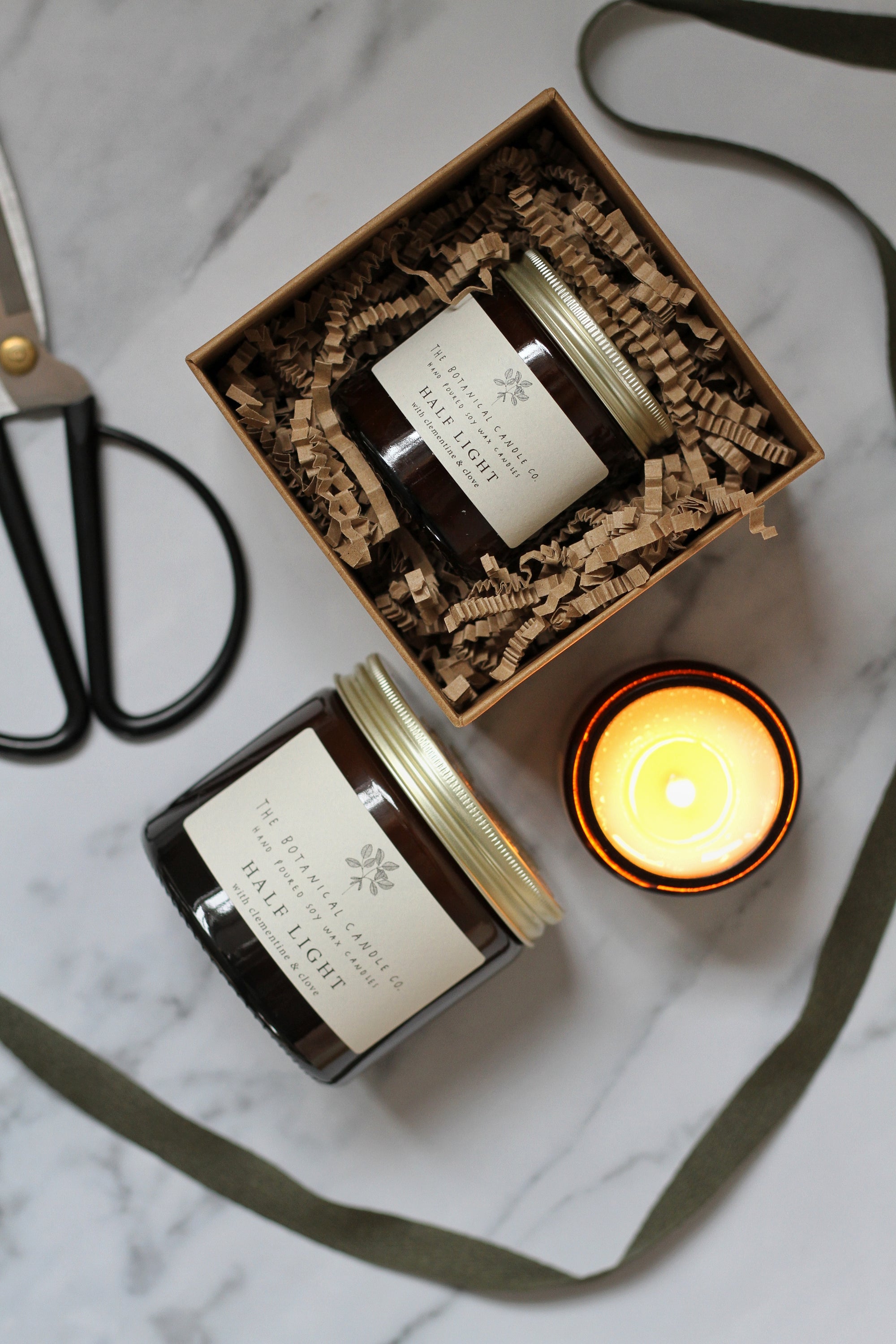 half light scented candle 