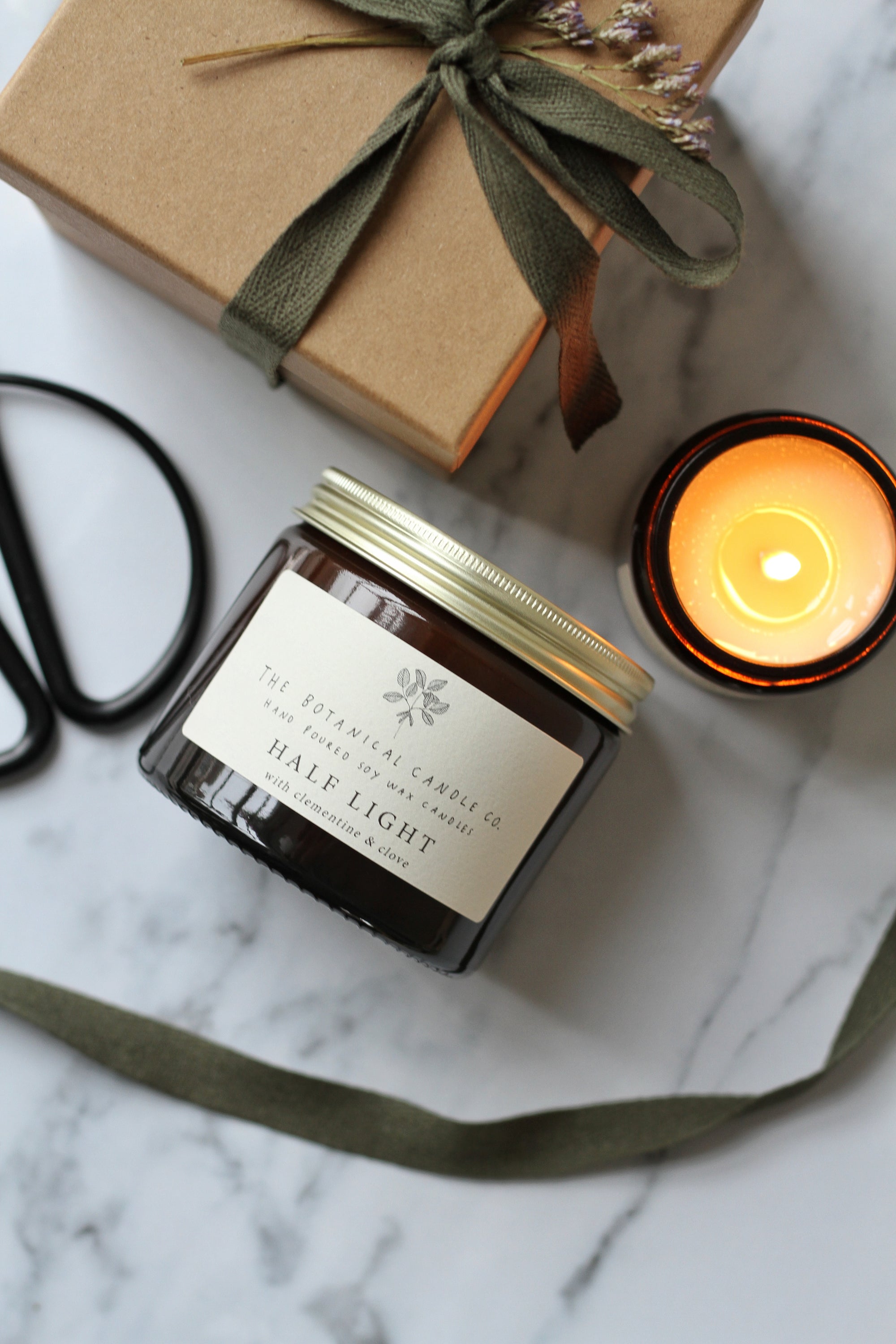 half light scented candle 