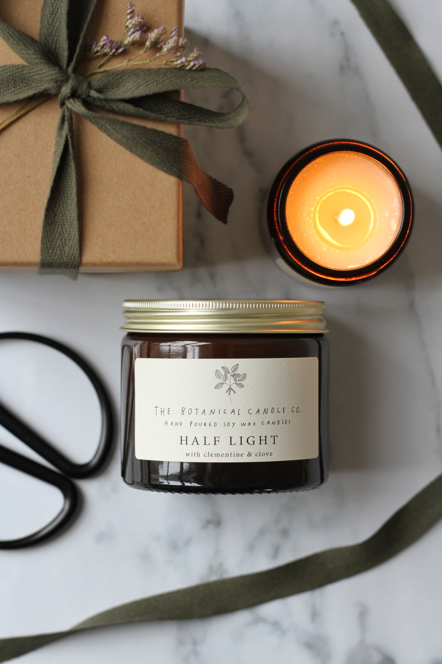 half light scented candle 