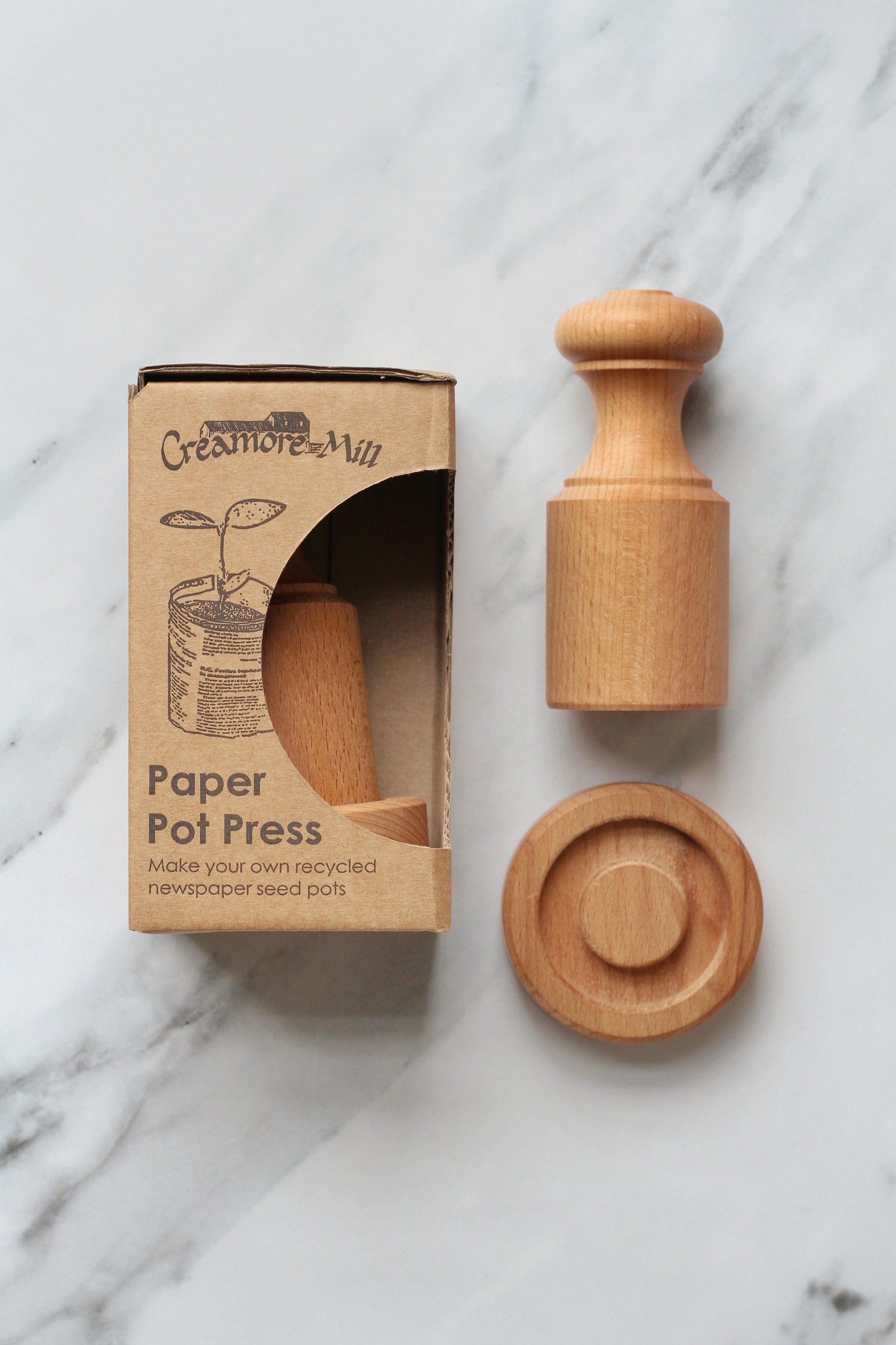wooden newspaper plant pot maker Wooden Paper Pot Press – Hare & Wilde