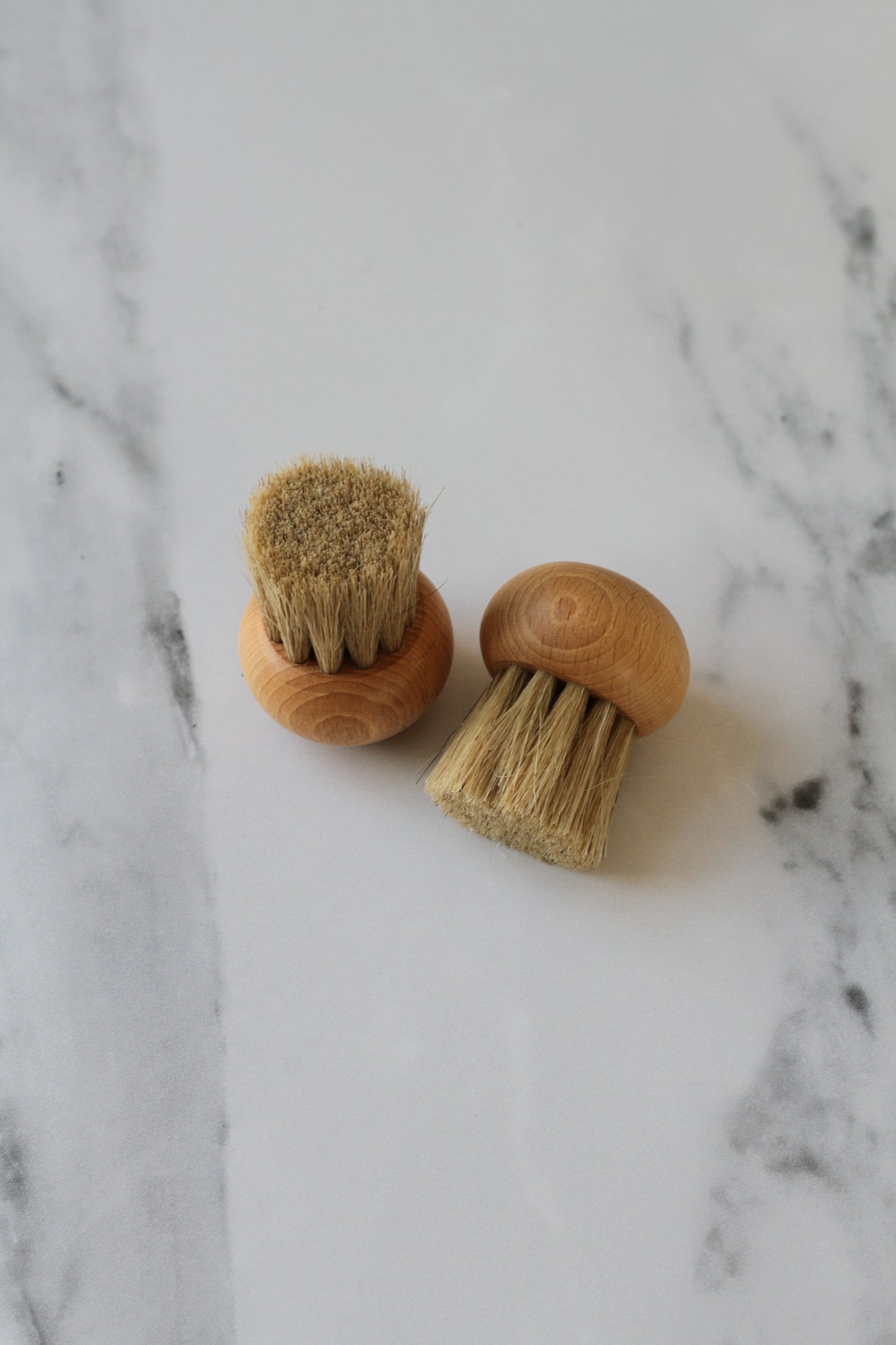 mini wooden mushroom brush