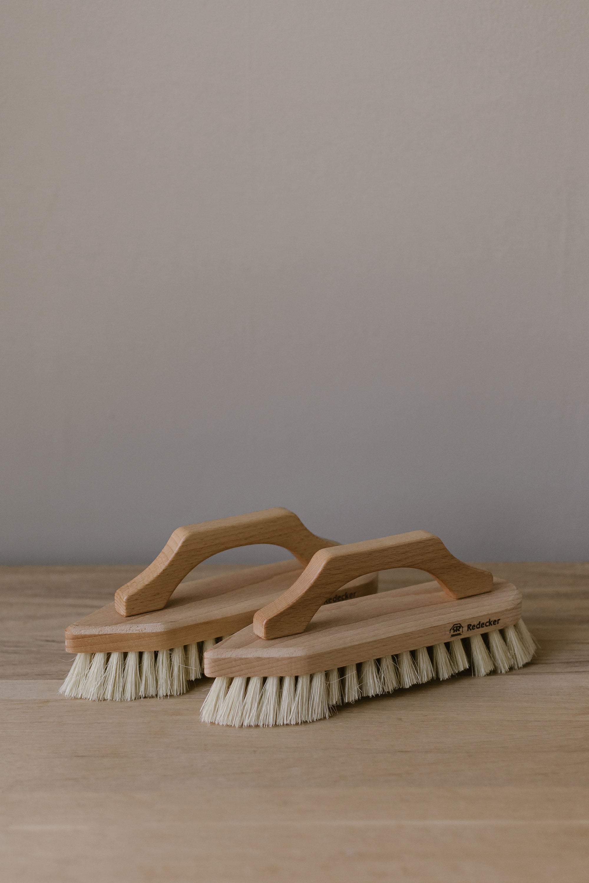 wooden scrubbing brush