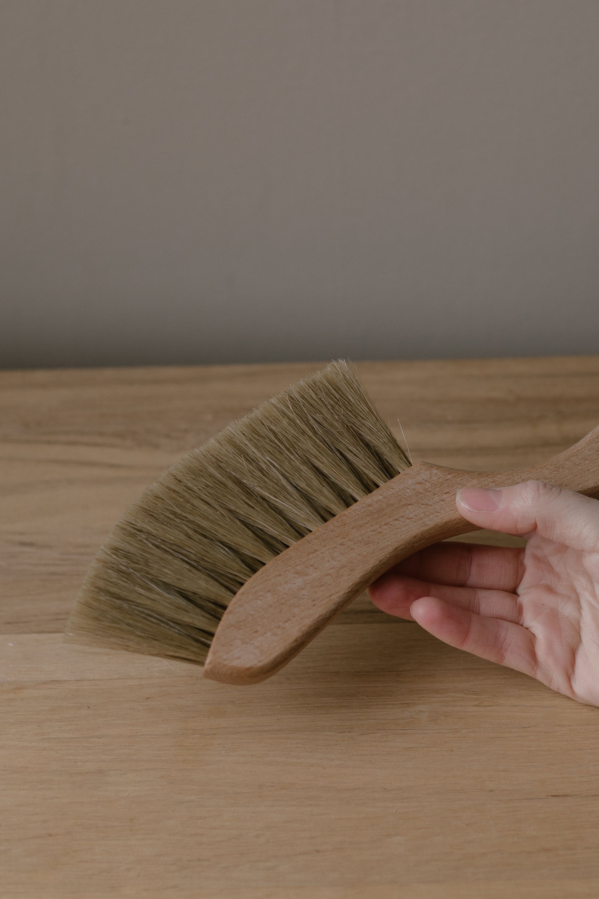 handmade oak brush
