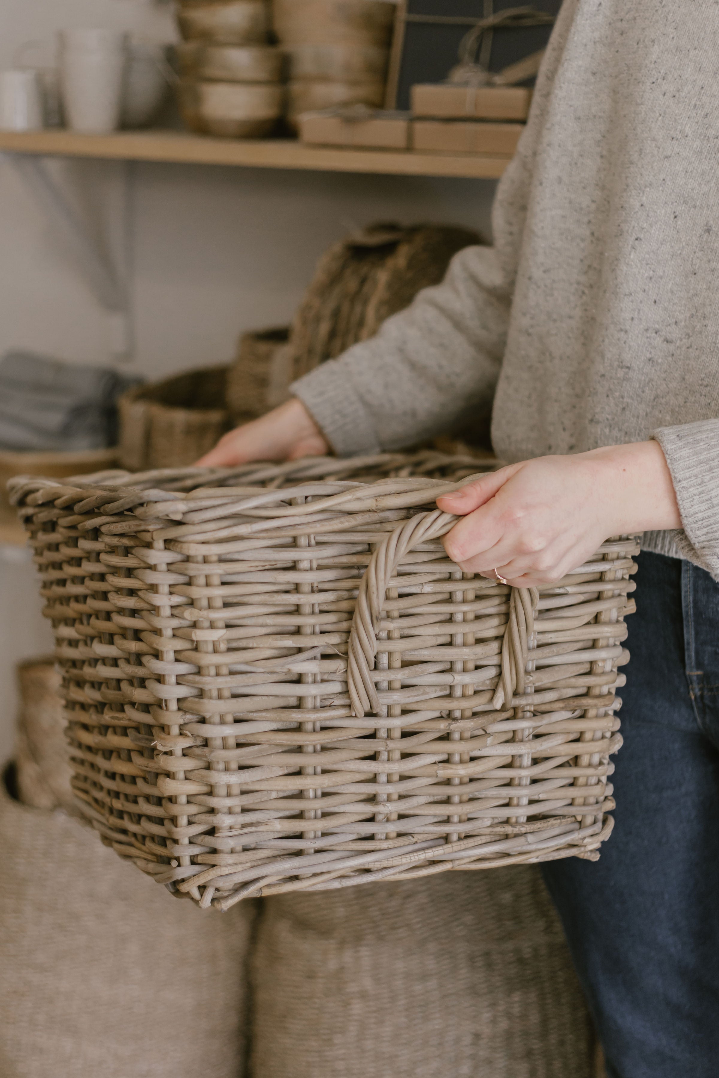 Small Rattan Basket – Hare & Wilde