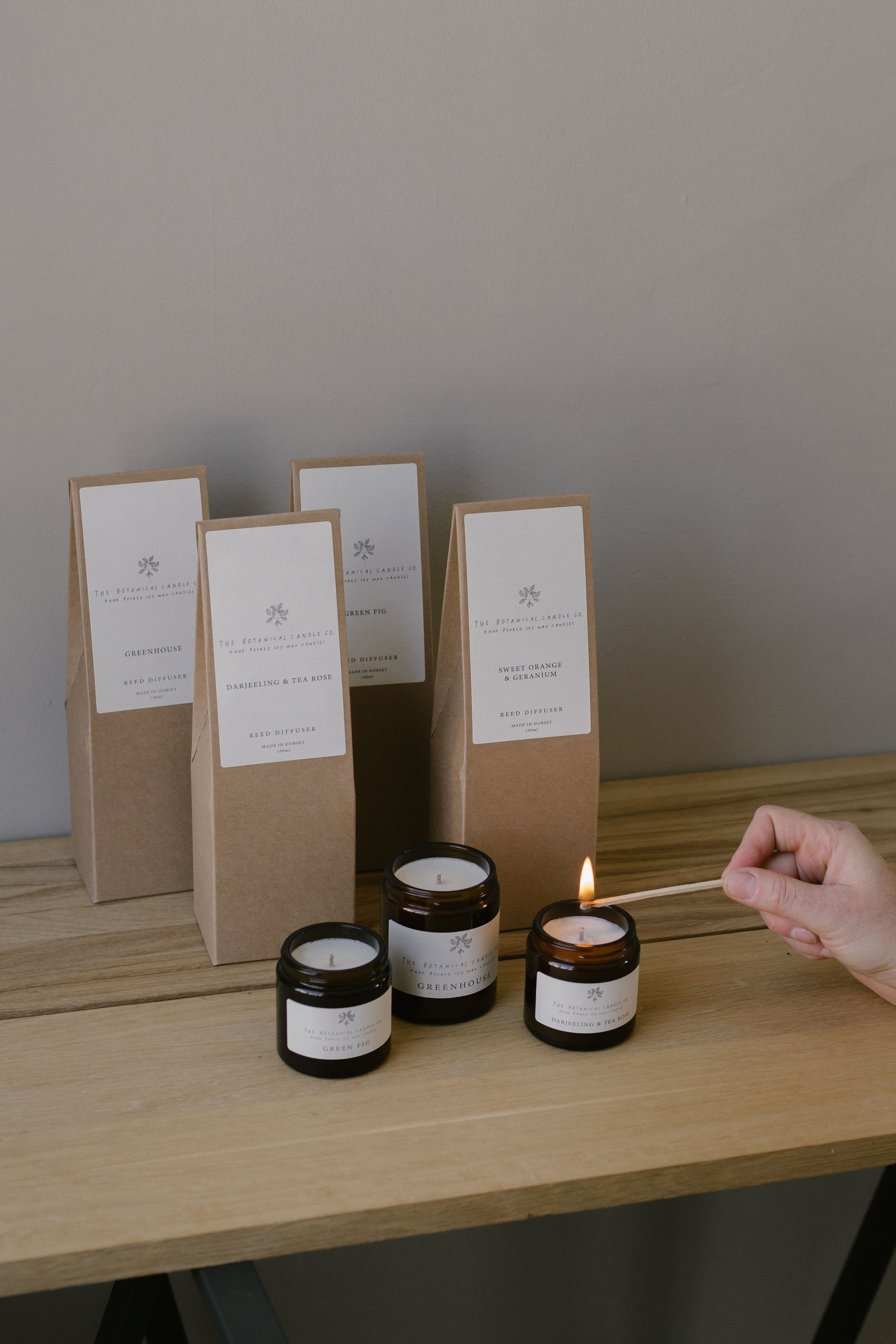handmade candles and diffusers