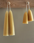 hand dipped stubby candles sold as a pair available in two sizes