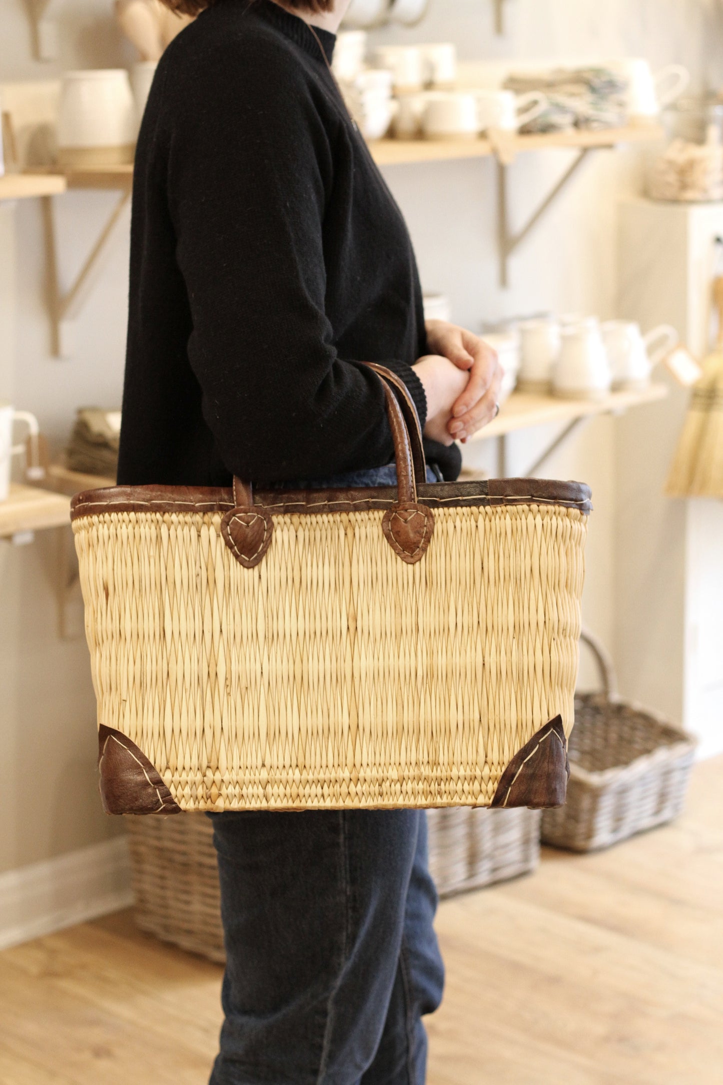 Handwoven Shopping Basket